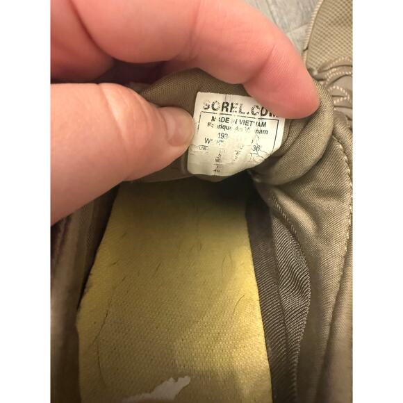 Women’s Sorel Out N About Plus Low Rise Sneaker Olive Green Size 7.5 - Picture 7 of 7